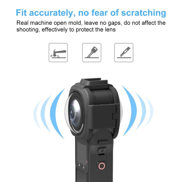 Защитная крышка объектива PULUZ для Insta360 ONE RS 1 дюйм 360 Edition(черный)