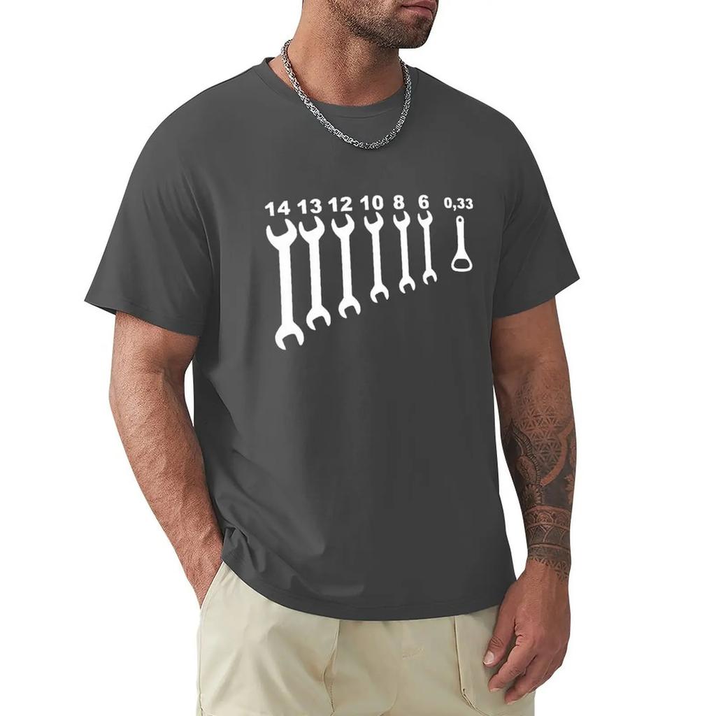Винтажные футболки с открывалкой для гаечных ключей, мужские футболки с надписью «Инженер по ремонту автомобилей», хлопковая футболка с короткими рукавами, забавные футболки, футболка, мужская одежда
