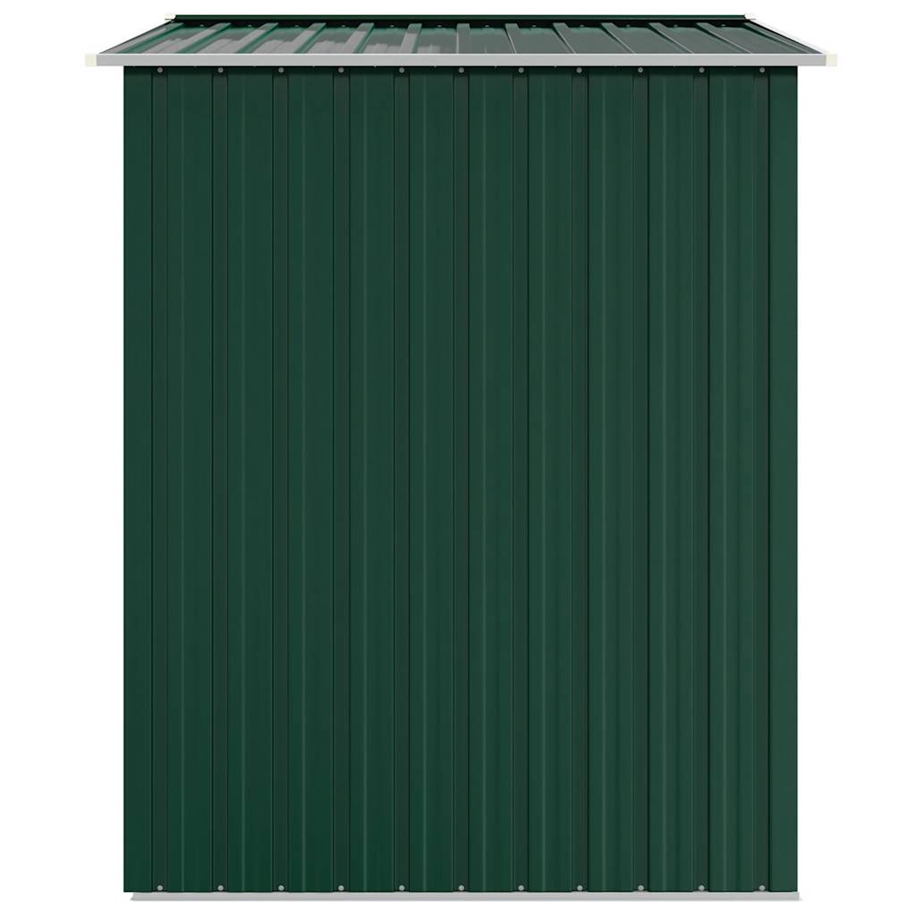 Garden Shed Green 205 x 129 x 183 cm Galvanized Steel