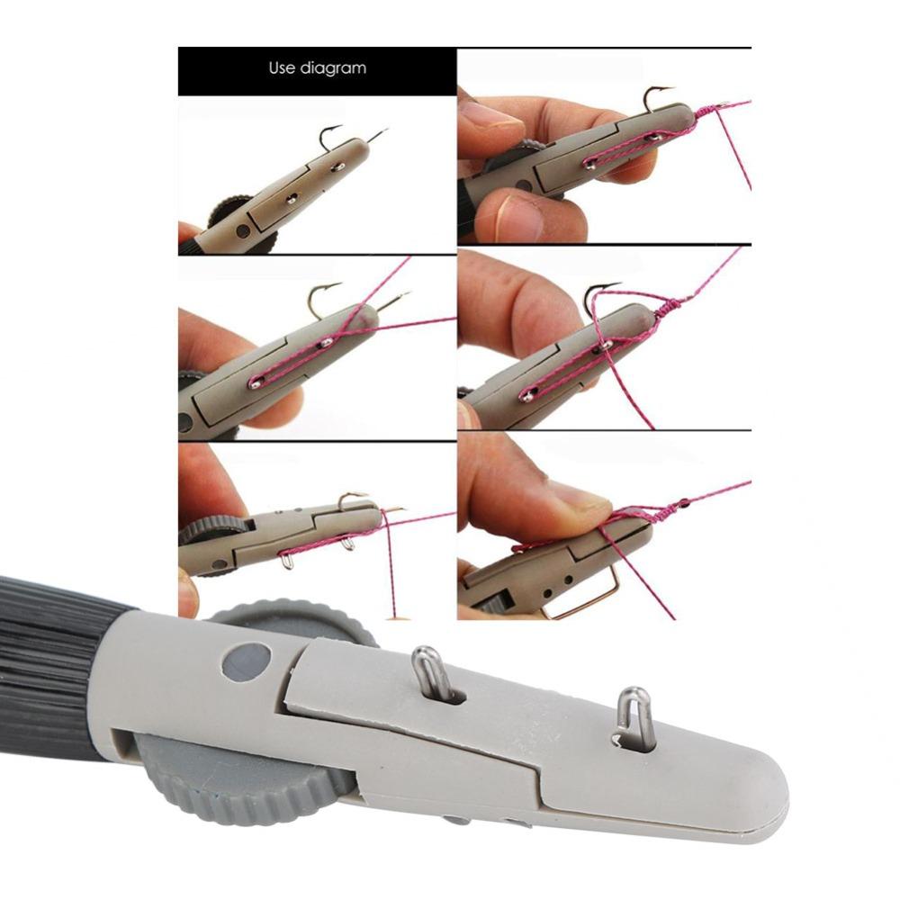 2PCS Manual Operation Fishing Hook Tier Tool Lightweight Fishing Line Tie Tool Fishing Line Tying