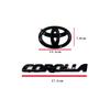 Эмблема ABS с логотипом автомобиля черная глянцевая для COROLLA 2019-2025 СЕДАН XSE SE LE, Аксессуар для автомобиля PT948-0