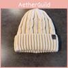 Hat Knit Mens With Solid Color Design Thick Knit Hat For Winter And Use Autumn