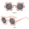 Y2K Flower Shades Round Sun Glasses Fashion Sunflower Sunglasses  for Women