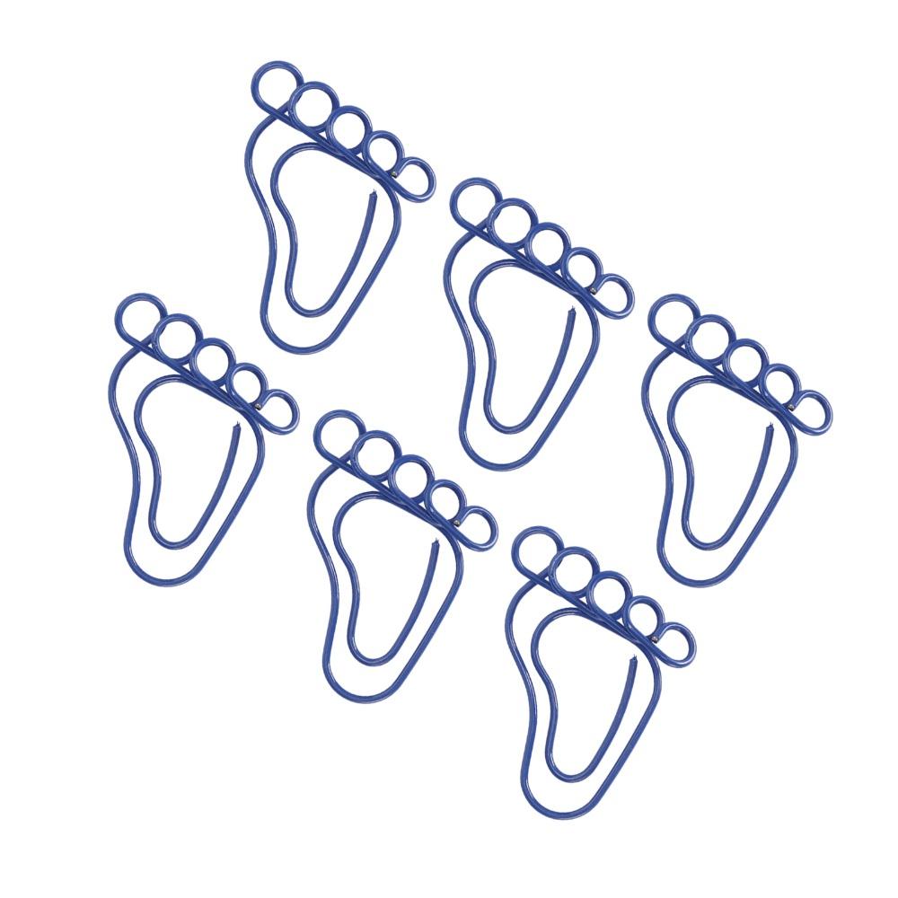 100PCS Foot Shape Foot Shape Paper Clips Blue/Green Cute Paper Clips Paper Clips Book Marking