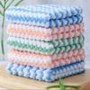 50/1pcs Coral Fleece Dishcloths Kitchen Washing Dish Rags Super Absorbent Cleaning Cloths Scouring Pads Glass Windows Wipe Towel