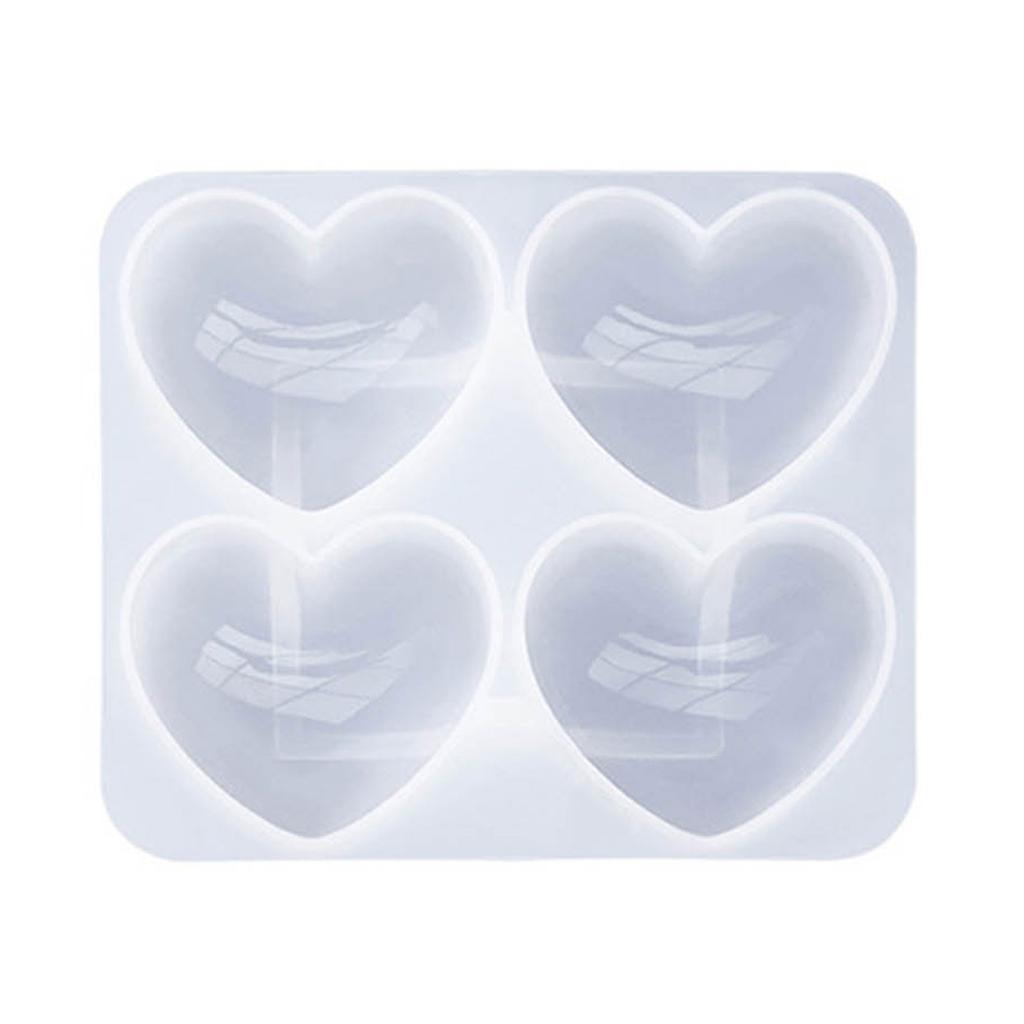 Сделай сам Хрустальный брелок Силиконовая форма с отверстием Ювелирное изделие Сердце Эпоксидная смола Изготовление форм для Дня святого Валентина Праздник Фестиваль