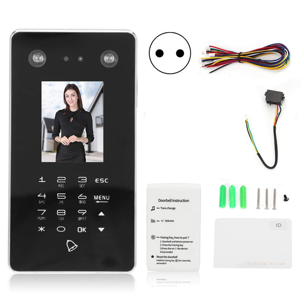 Контроль доступа, посещаемость, распознавание лиц и паролей, карта с дверным звонком 125 кГц TCP/IP