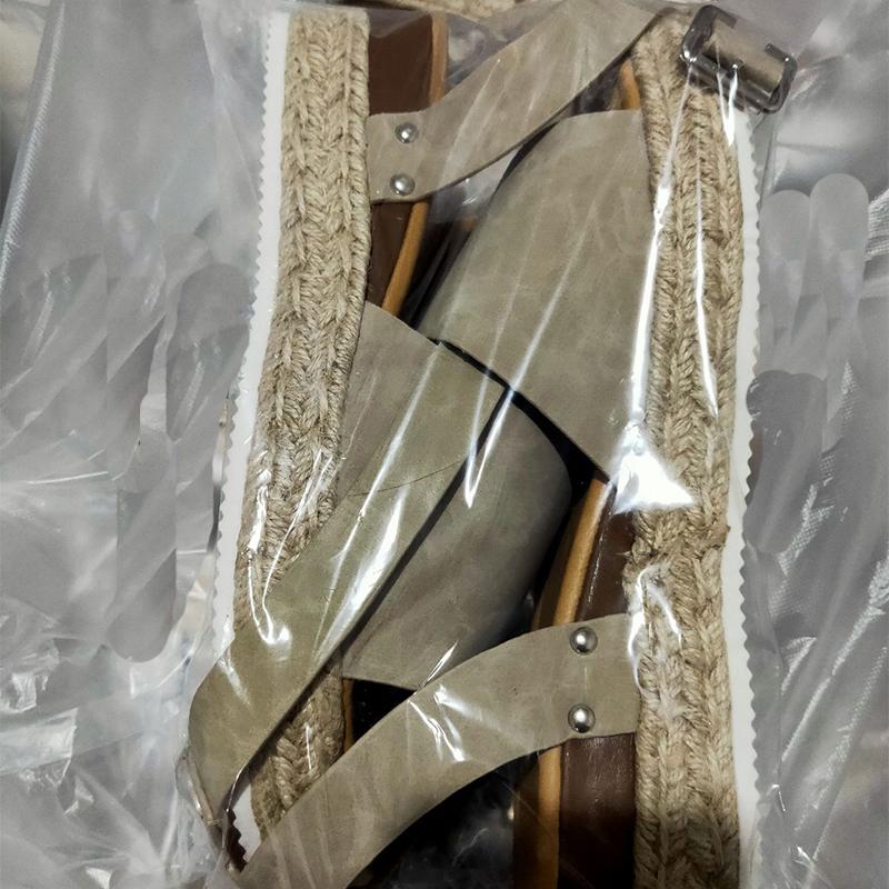 Весенние европейские и американские сандалии из пеньковой веревки на наклонном каблуке на легкой подошве с открытым носком, женская летняя модная обувь