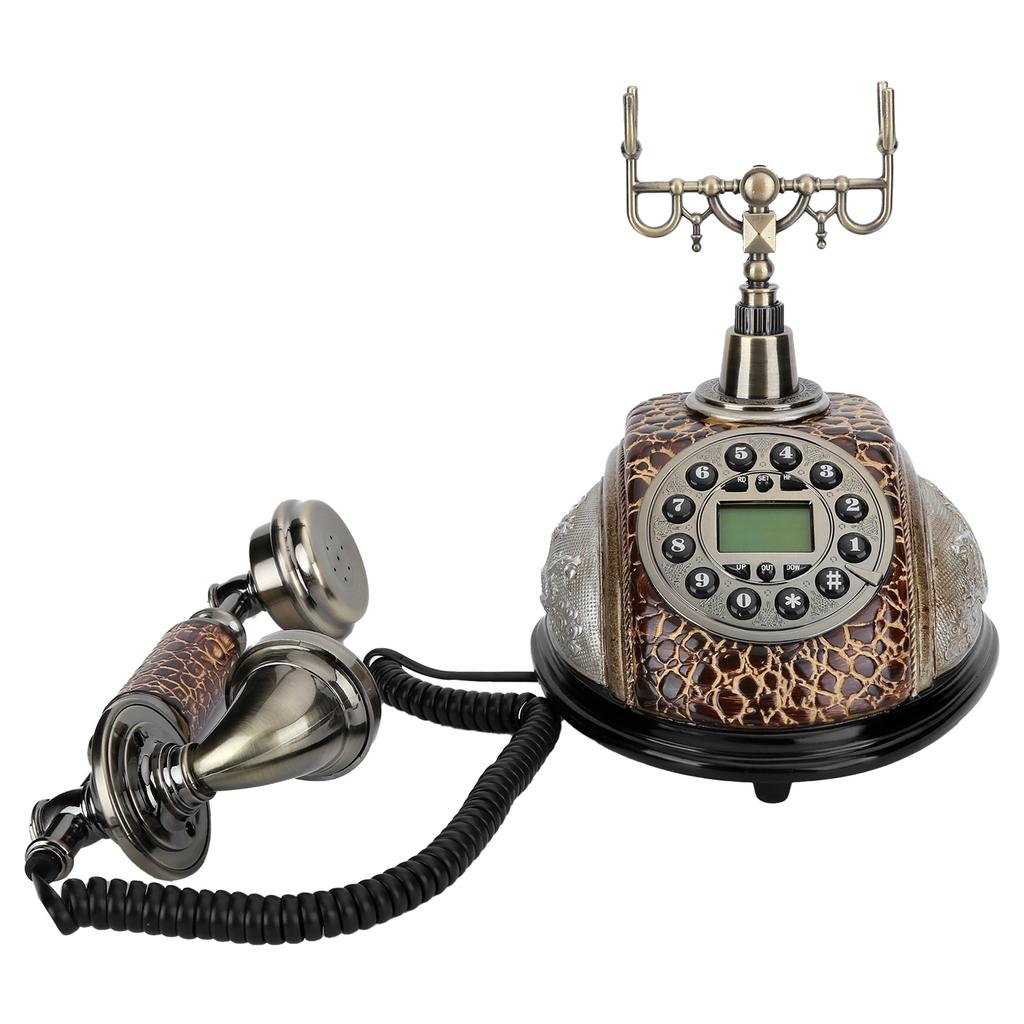 Ретро-стиль проводной стационарный настольный телефон с подсветкой домашний офис