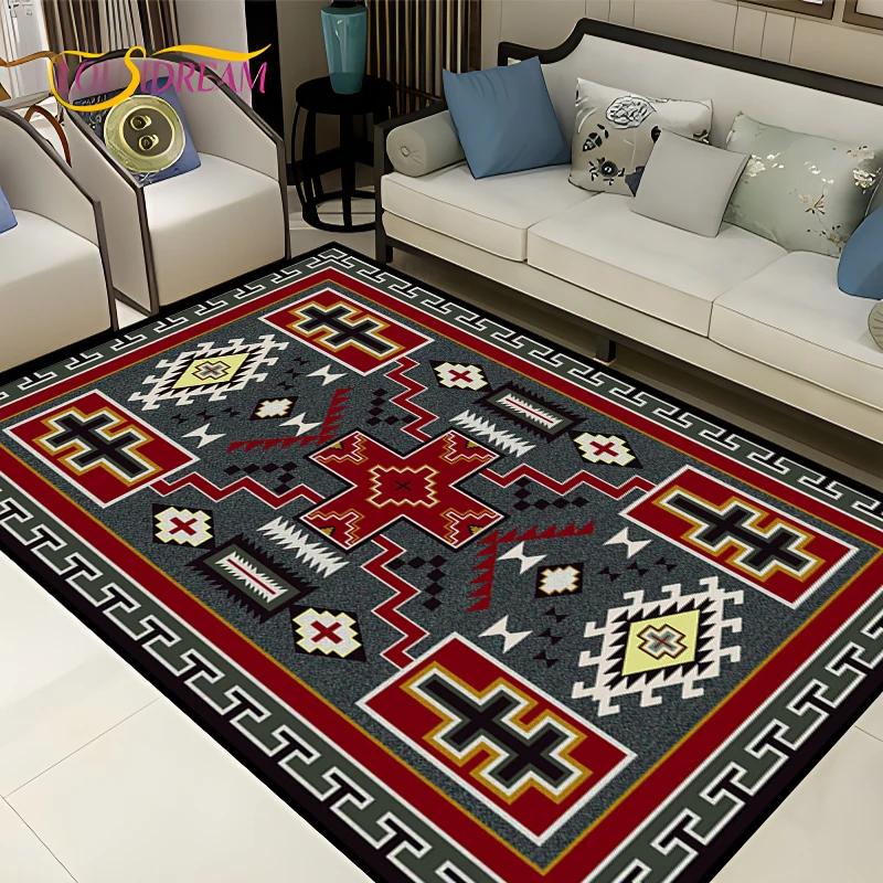 Винтажный персидский ковер для гостиной, спальни, богемный, турецкий, марокканский, этнические ковры, противоскользящий, мандала, геометрический, придверный коврик, коврик-постер