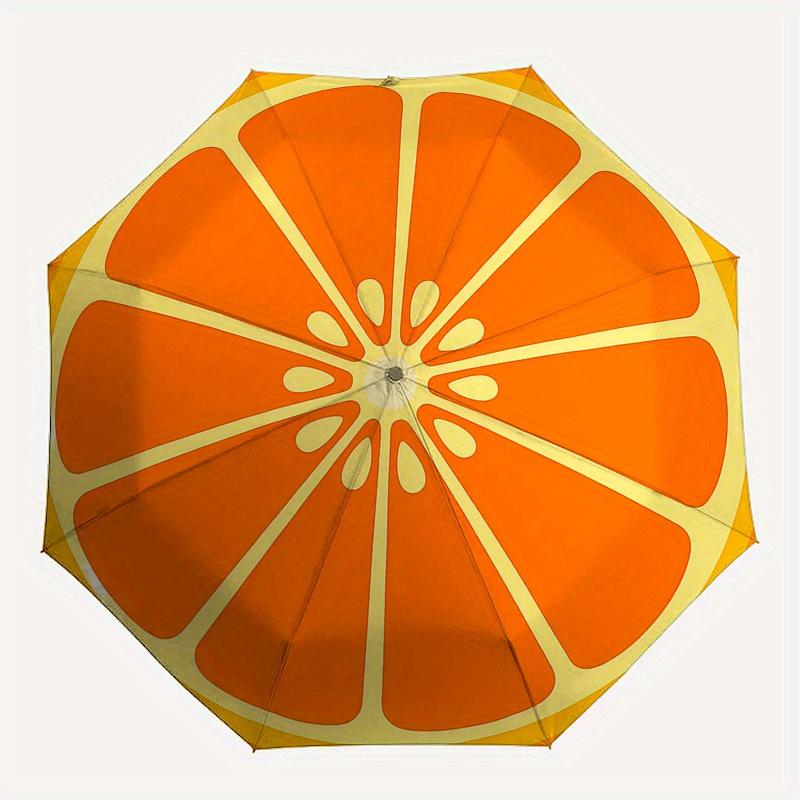 Bright Orange Slices: A Refreshing Twist on Summer Fruits!Umbrella, Portable 3-Fold Umbrella for Men & Women,Christmas Gift ES327