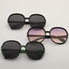 Classic Big Frame Luxury Women Sunglasses Brand Designer Fashion Plastic Vintage Round Gradient Sun Glasses Uv400 Eyewear