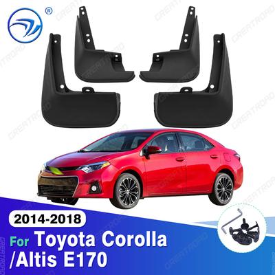 4 шт. Прочные ABS-брызговики для Toyota Corolla/Altis E170 2014-2018 2015 2016 2017 Защитные щитки от грязи Брызговики Крыло Автомобильные Аксессуары
