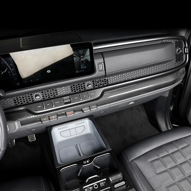 Для Kia TASMAN 2025 2026 Панель приборов Центральный дефлектор кондиционера Накладка на приборную панель Аксессуары для автомобильной электроники LHD