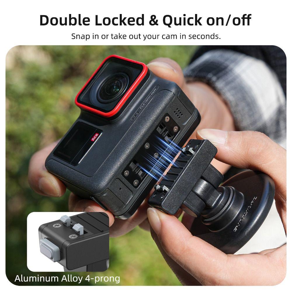 Quick Release Magnetic Mount Base for Insta360 X4 Air/X5/Ace Pro2/1/Ace Action Camera Accessories