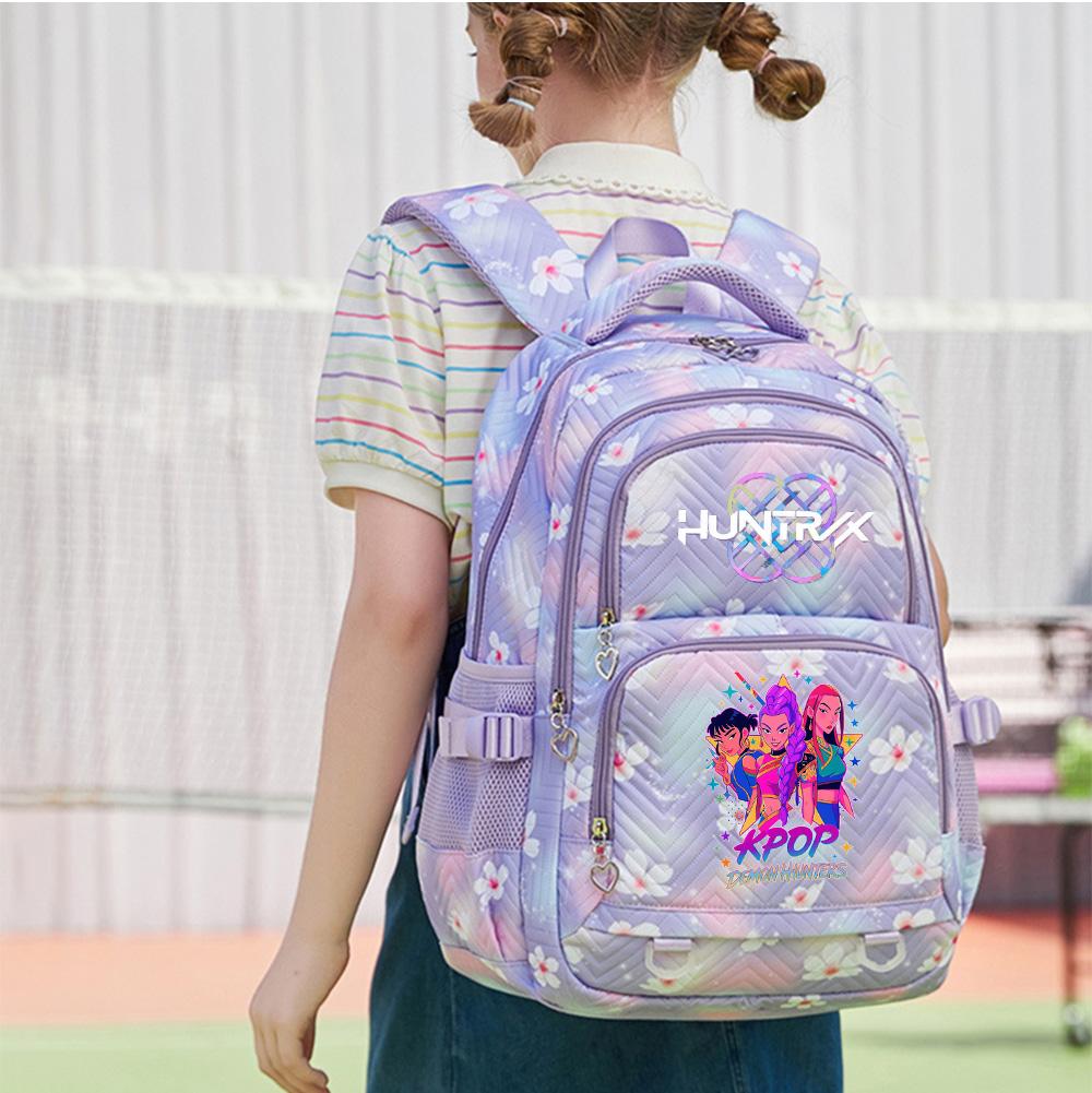 Мультяшный рюкзак с принтом K-Pop, студенческий подростковый рюкзак для мальчика, девочки, школьная сумка, детский подарок, женская водонепроницаемая дорожная сумка большой вместимости, Mochila