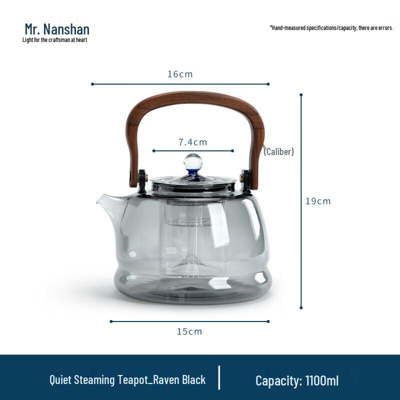 Nanshan Xiansheng Heat-Resistant Glass Steaming Teapot