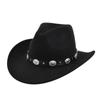 Защита от солнца Ковбойская шляпа Шерстяная летняя шляпа от солнца Панк Вестерн Ковбойская шляпа Велоспорт