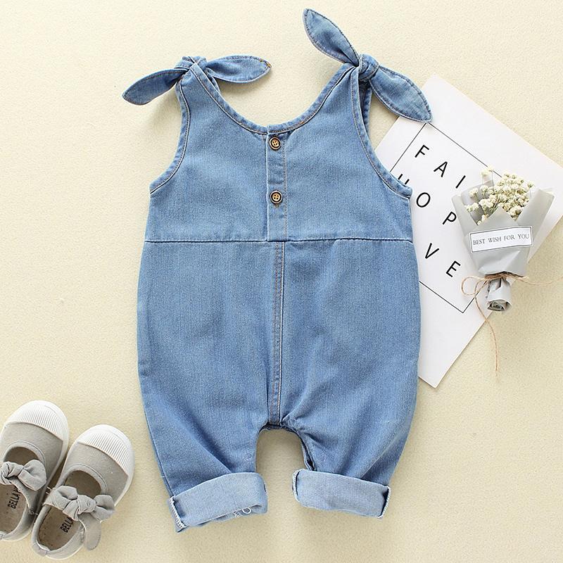 Boy Solid Denim Overalls Children's Clothing Kids Overalls Child Jeans Pants Infant Jumpsuit Girls Outfits