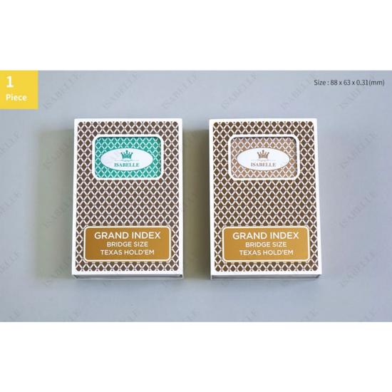 Isabel Hold'em Card 1 Dozen (12 Pieces) Grand Index Bridge Size Playing Card Collectibles Board Game Poker Casino, Popular Korean Game