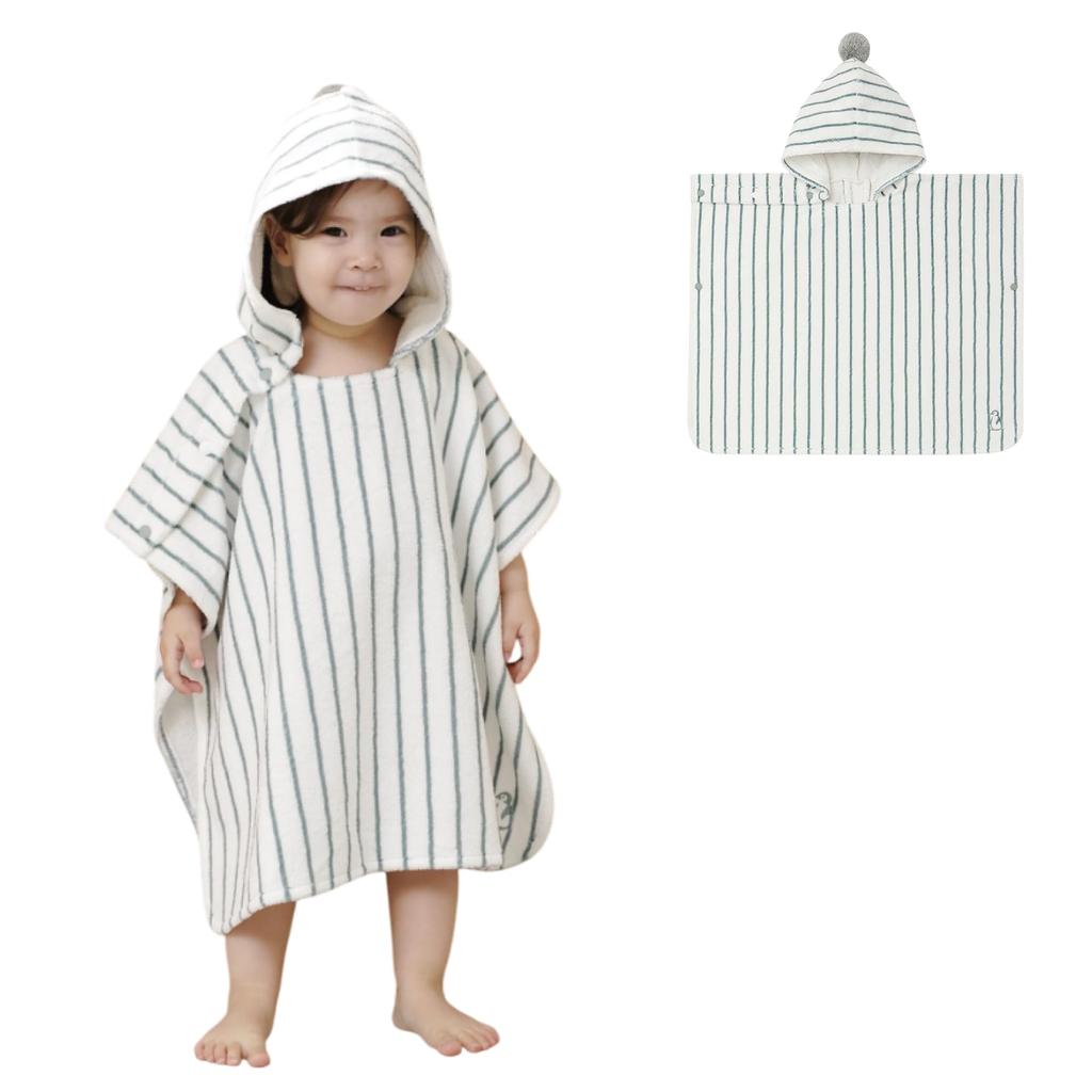 Konny Baby Hooded Towel Prevents Cold After Bath for Hooded Bath for Babies Years Green (Konny) Oeko-Tex Certified, Bathing, Soft, Absorbent, Towel,