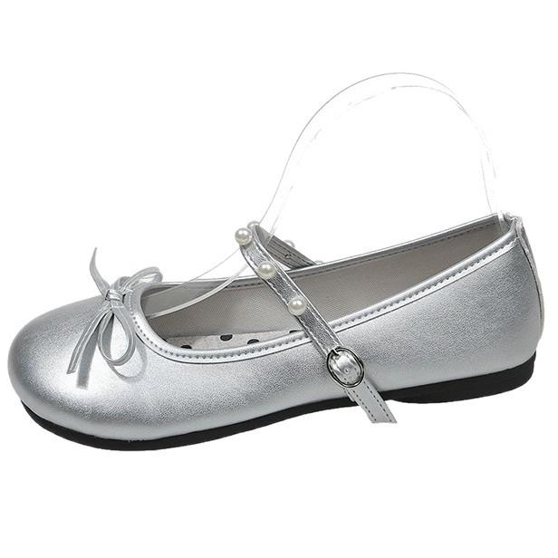 Французские ретро балетные серебристые маленькие кожаные туфли женские балетки с мягкой подошвой удобные красные туфли-лодочки с круглым носком туфли Мэри Джейн женские туфли