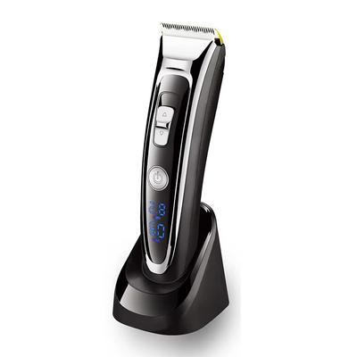 Машинка для стрижки волос с адаптером, триммер для бороды, перезаряжаемый профессиональный набор для стрижки волос, 13 предметов, гнездо для зарядки, светодиодный дисплей, инструменты для ухода за волосами для мужчин KTY