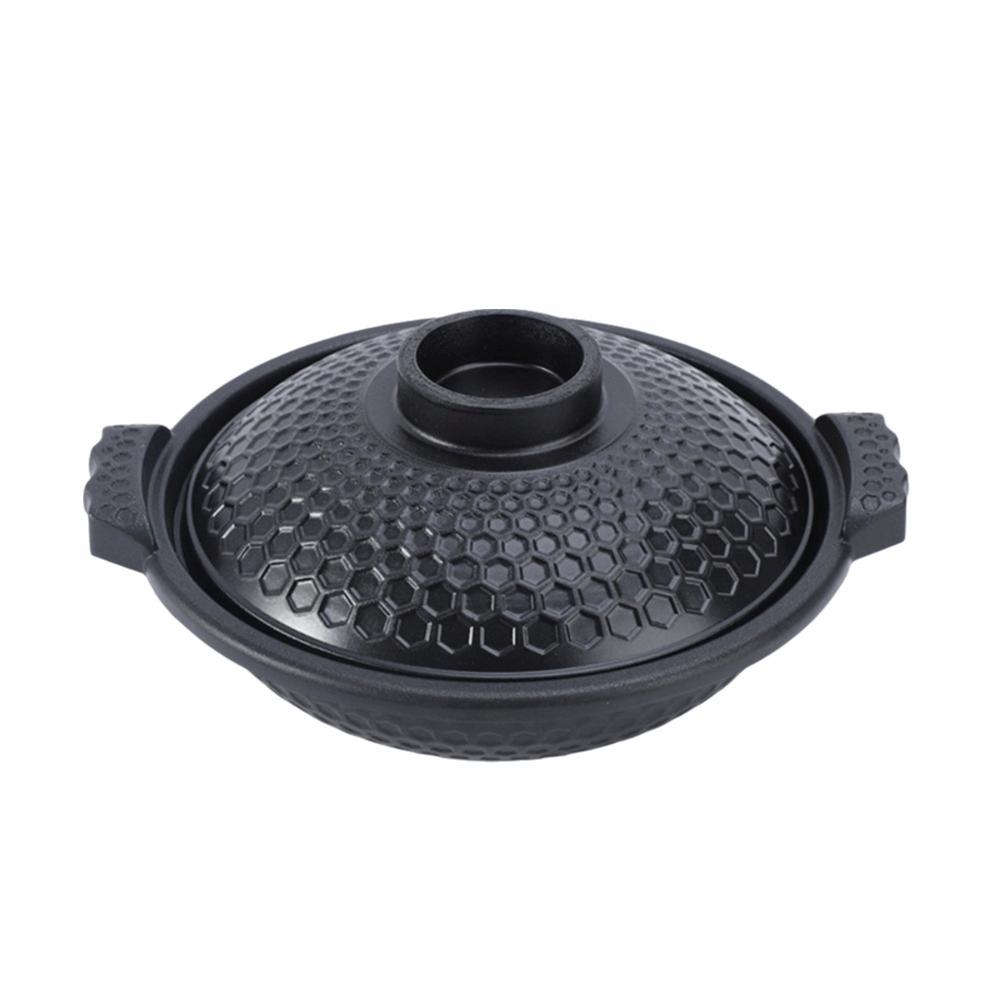 Кастрюля-запеканка с крышкой, горшок для тушения, с антипригарным покрытием, корейский бульонный котелок, кастрюля-запеканка с сотовой поверхностью, каменная миска для риса