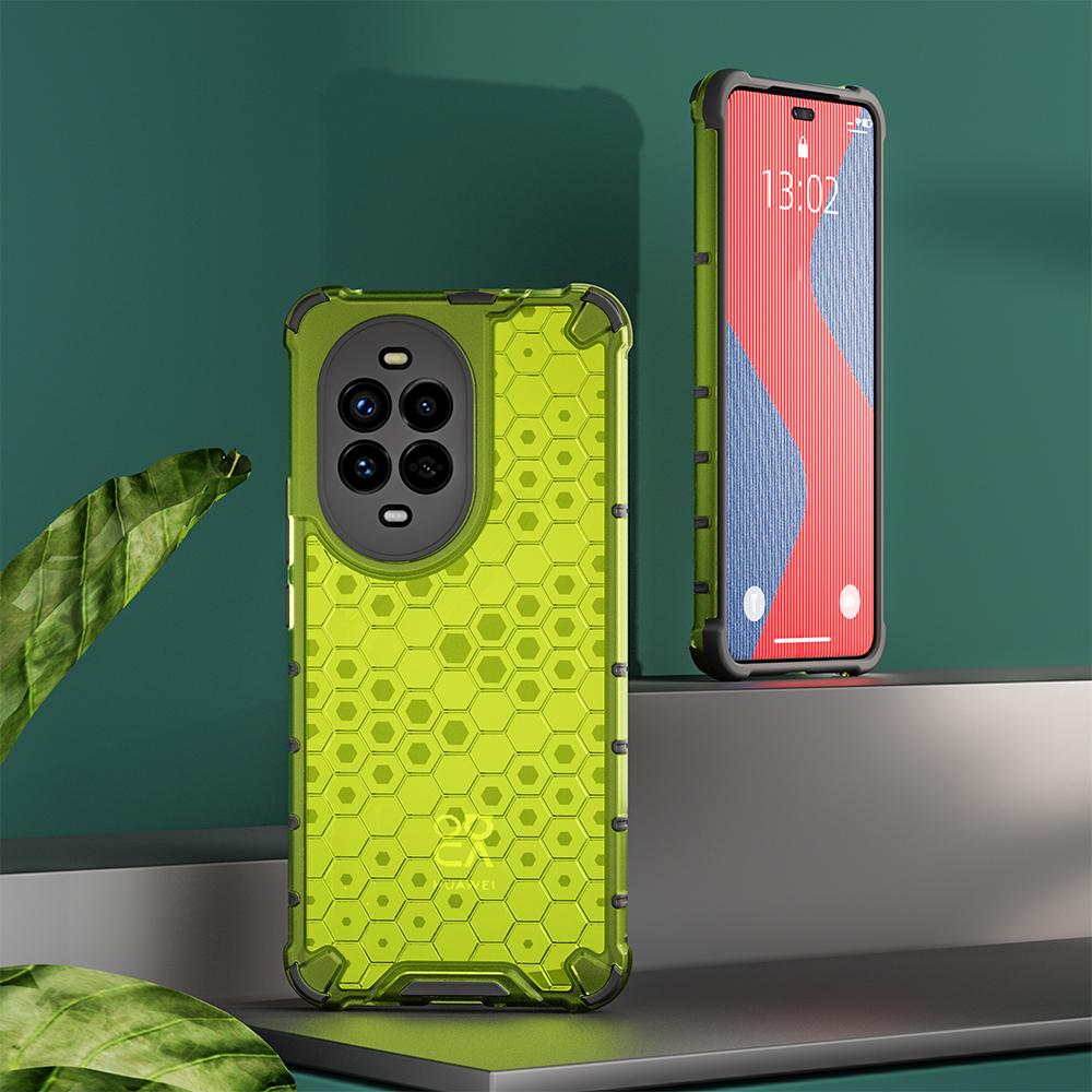 KEYSION Противоударный бронированный чехол для Huawei nova 13 Pro Мягкий силиконовый + прозрачный сотовый чехол для задней панели телефона Huawei nova 13