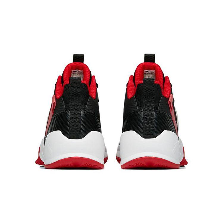 Anta Cement Nemesis Breathable Performance Basketball Shoes Kids Sneakers Black Red A312231111-3