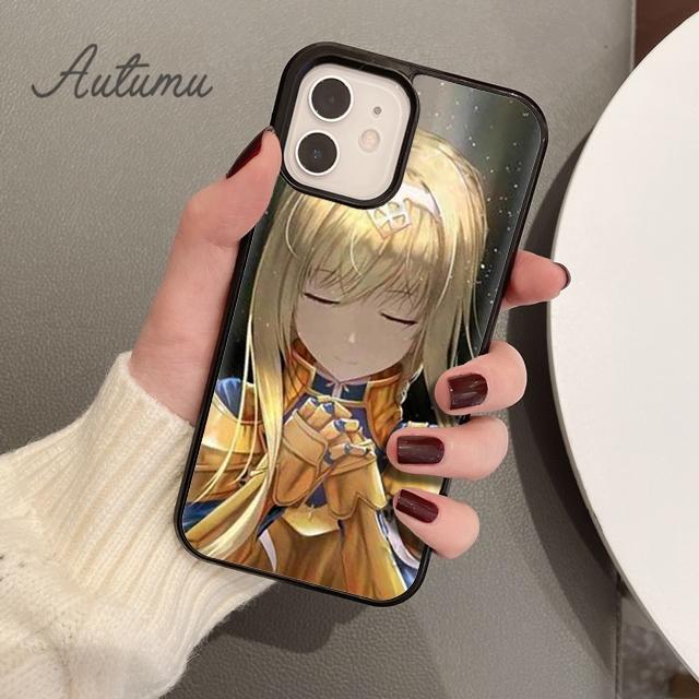Чехол для телефона Sword Art Online SAO с аниме для iPhone 11 12 13 14 Pro Max mini XR XS SE 2020 6S 7 8 Plus Samsung Galaxy S21 S22
