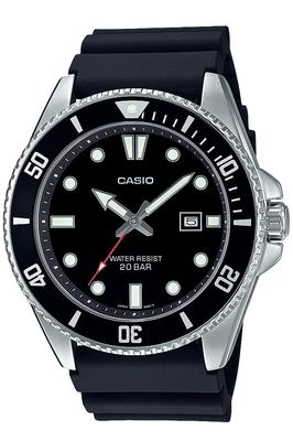 Casio Эксклюзивные онлайн черные часы, Коллекция, Модель, MDV-107-1A1JF, Мужские,