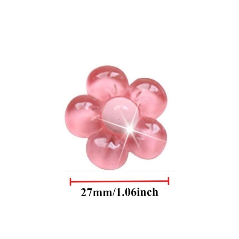 6Pcs Cute Flower Aromatherapy Car Air Outlet Decoration Perfume Clip Air Freshener Colorful Flora Decor Auto Accessories Air Fresheners 2