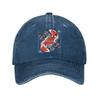 Japanese Koi Carp Fish Cherry Blossom Baseball Caps Vintage Distressed Cotton  Sun Cap for Unisex Women Summer Gift Hats Cap