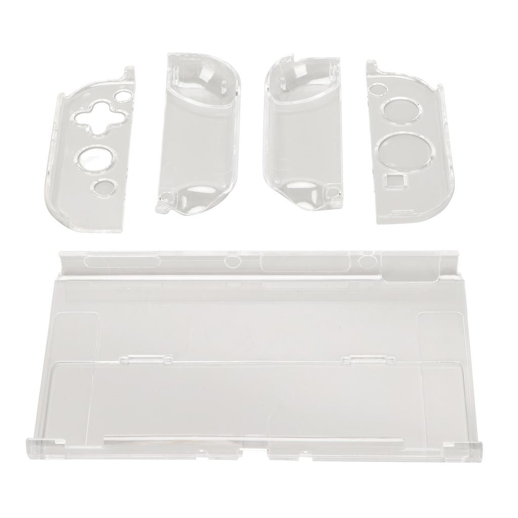 Clear Game Console Case Split Dockable Shockproof Gamepad Protective Shell for Switch OLED 2021 for