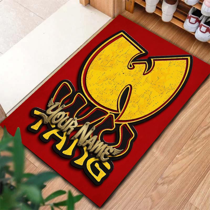 Wutang Clan Custom Name Carpet Rug For Living Room Bedroom Home Sofa Decoration,Kids play Non-slip Floor Mat