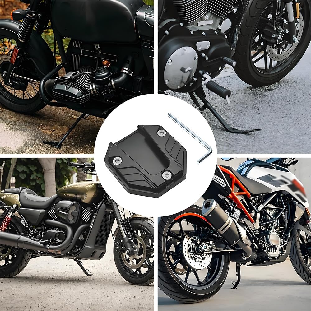 YUHENGCT Универсальная подножка для мотоцикла из сплава, противоскользящая удлинительная подставка, боковая подножка