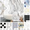 10 Pcs/set Imitation Marble PVC Ceramic Tiles for Stain Prevention Refurbished Self-adhesive Paper for Home Decoration Decorative Films Wall Stickers