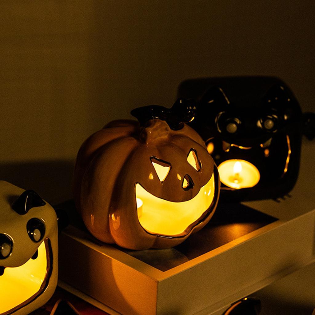 Halloween Table Decor Jack O Lanterns Votive Tealight Candle Holders Halloween Decorations Indoor Table Centerpieces