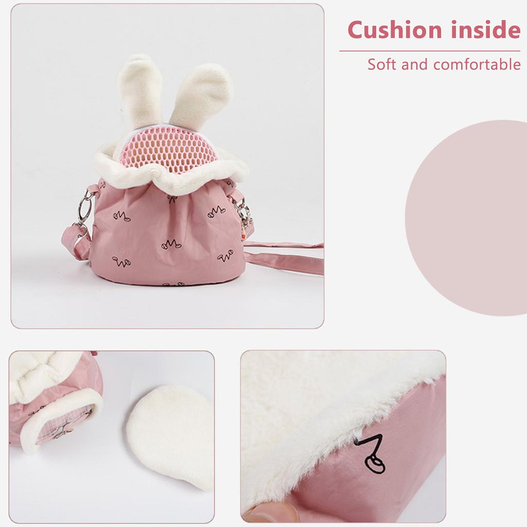 Hamster Carrier Bag Small Animal Carrier Bag Portable Travel Bag for Hamster Rabbit Squirrel Guinea Pigs Mice