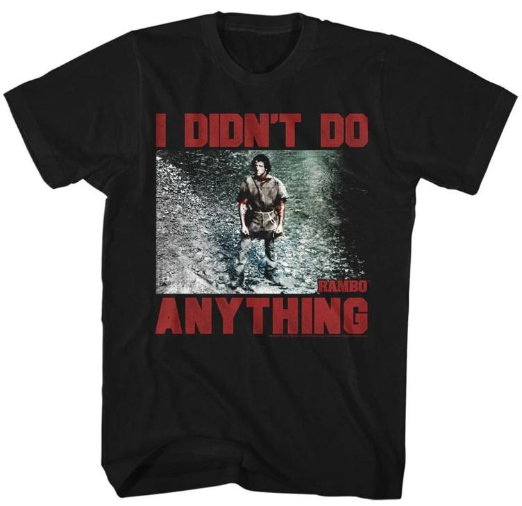 Rambo - Didnt Do - Short Sleeve - Adult - T-T-Shirt