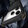 For iPhone 17 Pro Max Case Hexagonal Kickstand Shockproof TPU PC Matte Phone Cover with Integrated Scale Hook