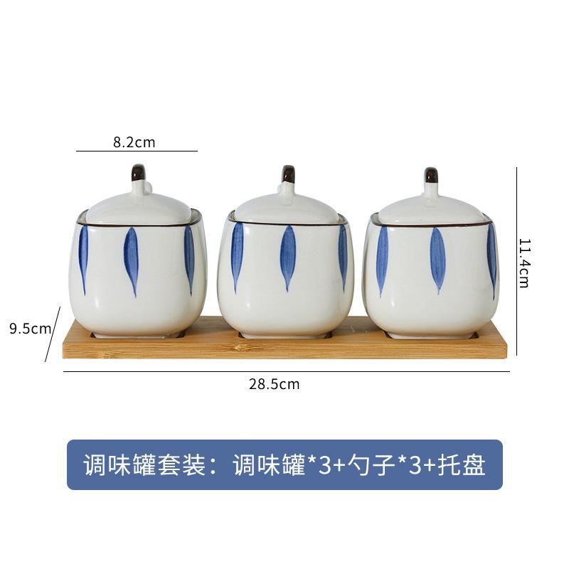 Набор банок для специй Nordic Kitchen, креативная керамическая банка для хранения приправ, влагостойкая, органайзер для соли и перца, домашние инструменты для приправ