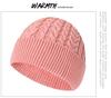 Зимняя вязаная шапка бини с ушками - Шерстяная шапка для женщин/мужчин, визуально стройнящая лицо