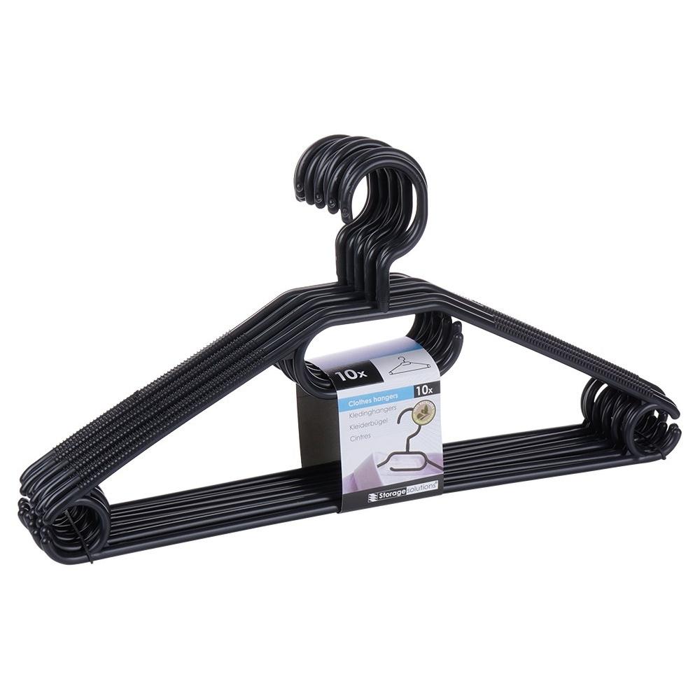 Black swivel clothes hangers 10 pcs.