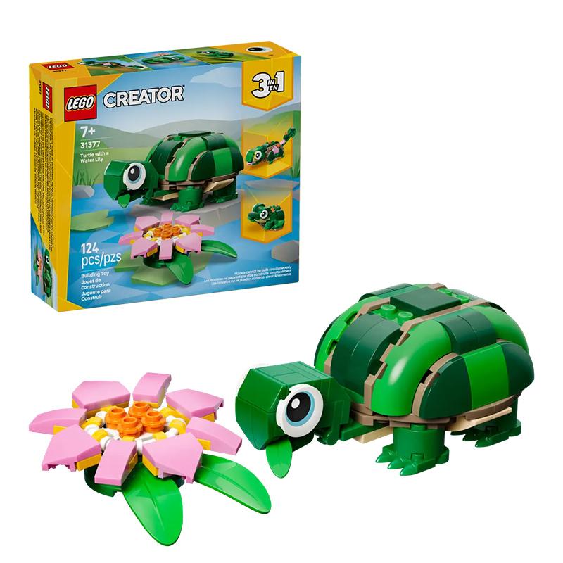 LEGO Конструктор LEGO Creator 31377 Черепаха и кувшинка