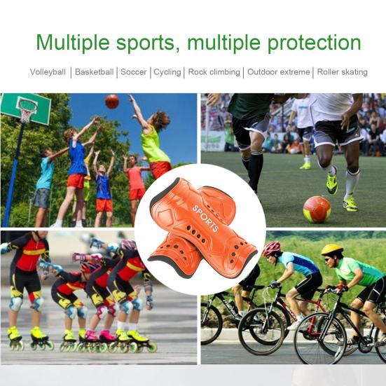2Pcs Soccer Shin Guards High Strength Impact Resistant Breathable Lightweight Calf Protection Youth Soccer Shin Pads