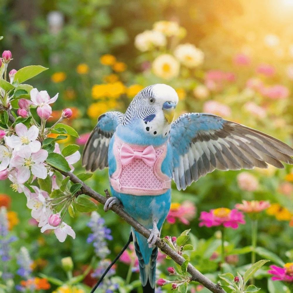 Breathable Parrot Flying Harness Adjustable Parrot Vest Bird Chest Strap Macaw Accessories