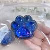 Clear Cat Paw Squeeze Toy Anxiety Stress Relief Glitter Kitten Paw