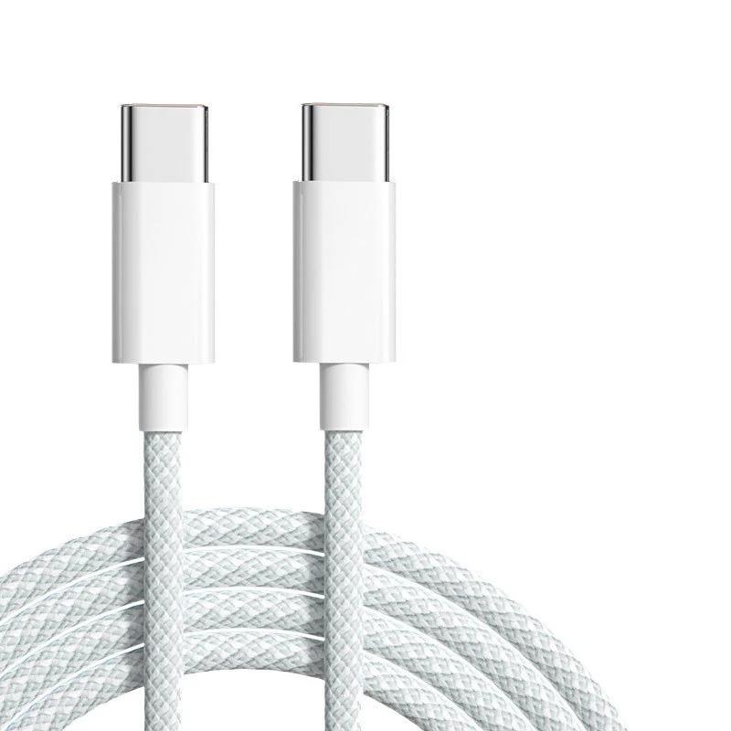 60W 6A USB Type C To Type C Cable Data Line For Iphone 15 16 Samsung Fast Charging USB C To C Cable Type C Data Charger
